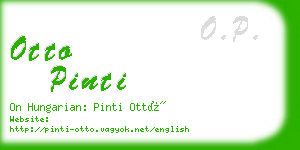 otto pinti business card